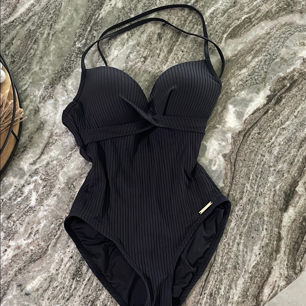 Vince Camuto Black One Piece Swimsuit